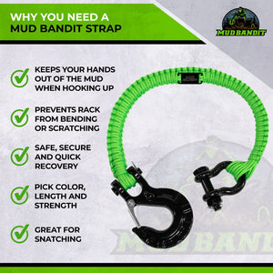 Mud Bandit Paracord Recovery Straps